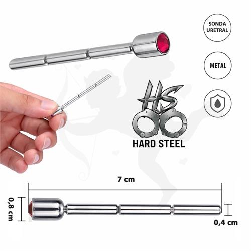 Sonda uretral metalica